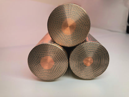 32 mm OD, 10mm diameter of copper core and 1.0 mm dot diameter, for superconductor ring, coin, EDC